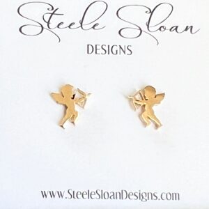 Adorable Cupid Earrings for your Valentine, Valentine's Gift, Cupid Earrings, Hypoallergenic Stainless Steel