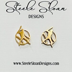 New! Baseball Player Earrings - Baseball Earrings, Hypoallergenic Stainless Steel, Baseball Team Mom Gift, Batgirl Gift