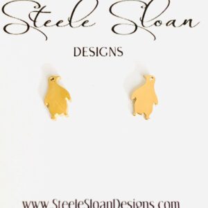 Adorable Penguin Earrings - Penguin Earrings, Cute Earrings, Stud Earrings, Hypoallergenic