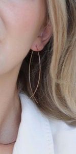 Simple Lightweight Earrings - Gold Wire Fish Earrings - Dress up or down - Love these earrings!