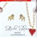 Bulldog earrings