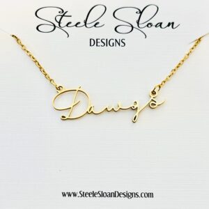 Dawgs Name Necklace - Dawgs Fans -Bulldog Gift