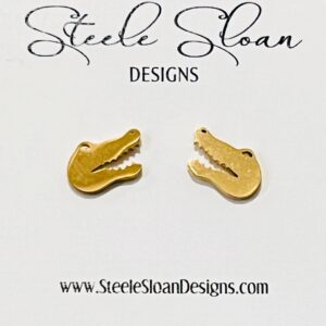 Cute Gator Earrings! Alligator Earrings, Gators Gift, Gator Football, Gator Baseball Earrings, UF Grad Gift