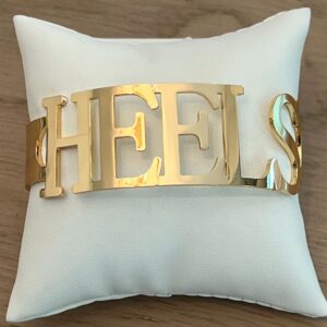 HEELS Bangle Bracelets Go HEELS Gold Bracelet - Sizable Officially Licensed