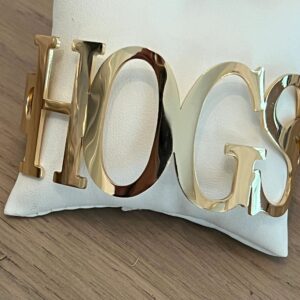 NEW! HOGS Bangle Bracelets University of Arkansas Tarnish Resistant Stainless Steel Officiall Licensed