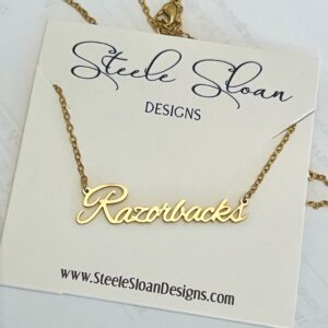 Arkansas Razorbacks Necklace - Razorback GameDay Perfect Gift for Razorback Fans