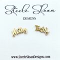 Ole Miss Gold Stud Earrings