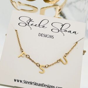 FSU Charm Necklace Florida State University Graduation Gift Seminoles