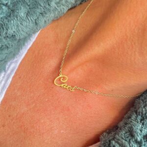 Cats Name Necklace - Cats Fans -Cats Team Necklace Team Gift