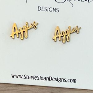 Texas A&M Aggies Gameday Stud Earrings - Hypoallergenic