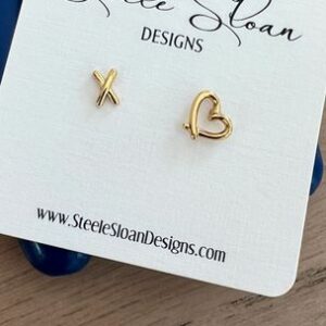 Super Cute Valentines Gift Gold Heart Earrings Hypoallergenic Unique Earrings Valentines Galentines Day Gift