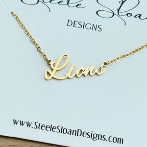 Lions Necklace- Go Lions Football Fans Lions GameDay Necklace Lions Spirit Wear Gift for Lions Fans